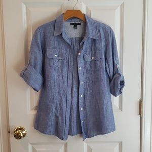 Banana Republic Linen Chambray Button-down